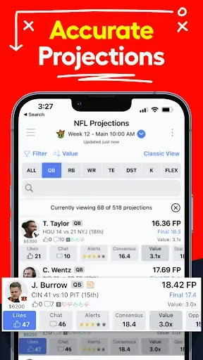 Скриншот 4 — LineStar DFS & Props Optimizer