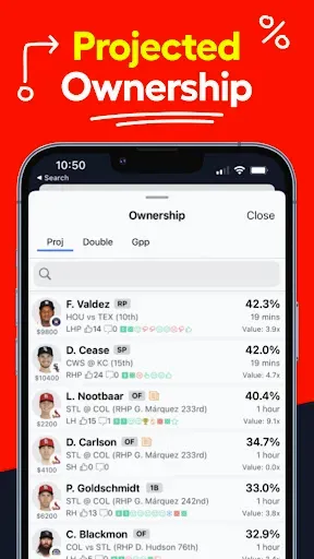 Скриншот 5 — LineStar DFS & Props Optimizer