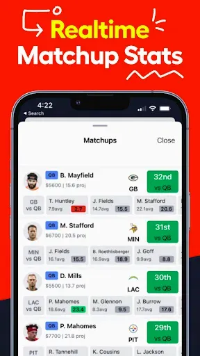 Скриншот 6 — LineStar DFS & Props Optimizer