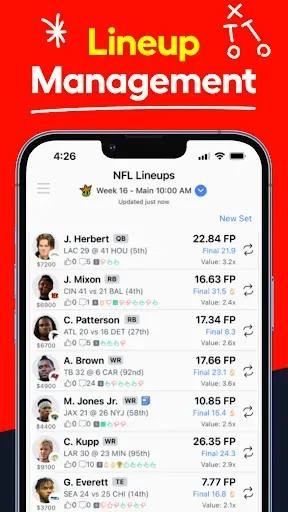 Скриншот 8 — LineStar DFS & Props Optimizer