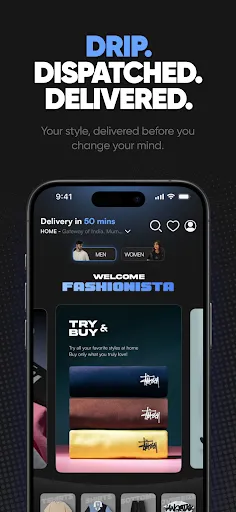 Скриншот 1 — KNOT: 60 Mins Fashion Delivery