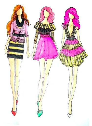 Скриншот 1 — Fashion sketch design clothes