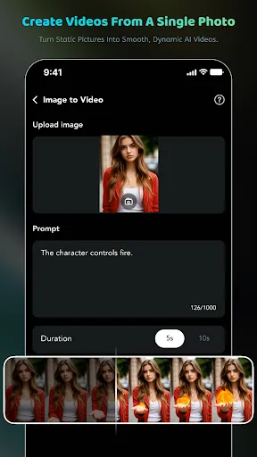 Скриншот 1 — FastVid AI: Photo to Video