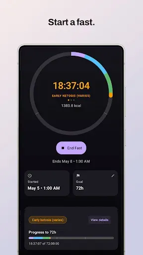 Скриншот 1 — Do Not Eat – Fasting Timer