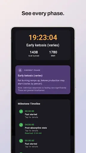 Скриншот 2 — Do Not Eat – Fasting Timer