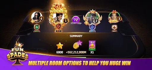 Скриншот 4 — Fun Spades - Online Card Game