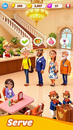 Скриншот 3 — Hotel Legacy: Merge Game