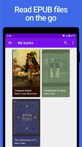 Скриншот 1 — Lithium: EPUB Reader