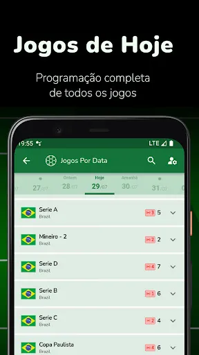 Скриншот 4 — Futebol Ao Vivo - FavScore