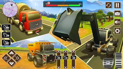 Скриншот 1 — Construction 3D Excavator Sim