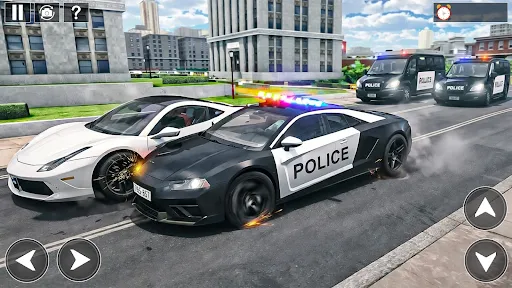 Скриншот 2 — Police Car Chase Car Simulator