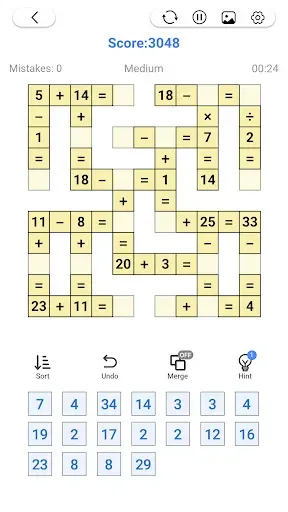 Скриншот 6 — Cross Number - Math Puzzle