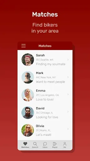 Скриншот 1 — Biker Planet Dating App
