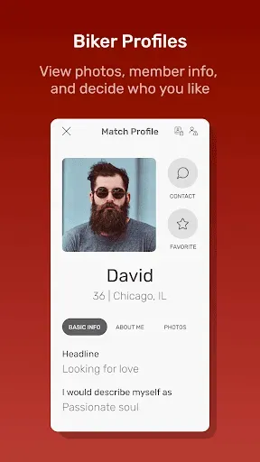 Скриншот 3 — Biker Planet Dating App