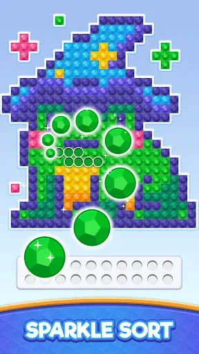 Скриншот 4 — Jewel Sort: Glow Puzzle