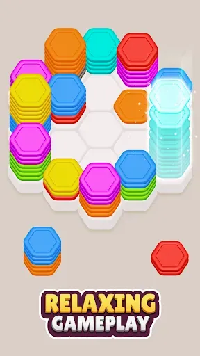 Скриншот 1 — Hexa Blast: Color Merge Game