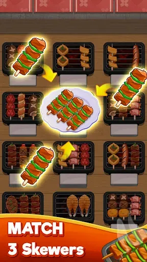 Скриншот 2 — BBQ Sort: Grill & Match Puzzle