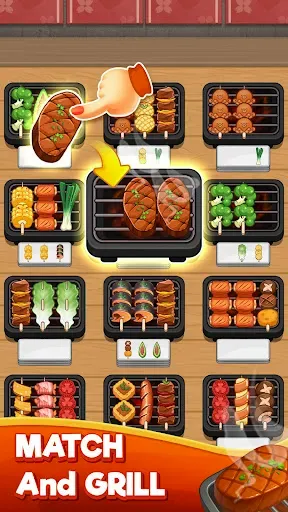 Скриншот 3 — BBQ Sort: Grill & Match Puzzle