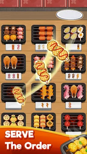 Скриншот 4 — BBQ Sort: Grill & Match Puzzle