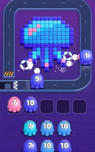 Скриншот 2 — Squid Escape: Color Flow Game