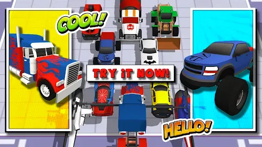 Скриншот 2 — Superhero Car Merge Battle