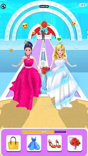 Скриншот 6 — Bride Race: Makeup, Dress up