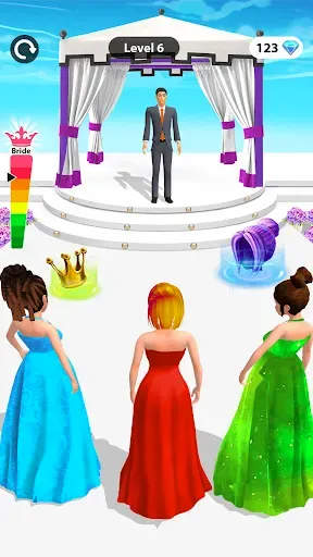 Скриншот 8 — Bride Race: Makeup, Dress up