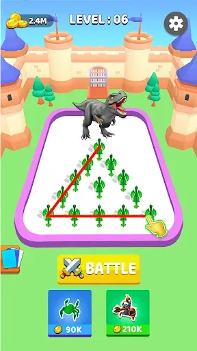 Скриншот 1 — Monster Merge Dinosaur Games