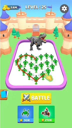 Скриншот 4 — Monster Merge Dinosaur Games