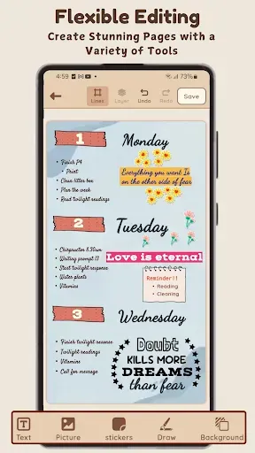 Скриншот 8 — FeatherNotes: Journal & Diary