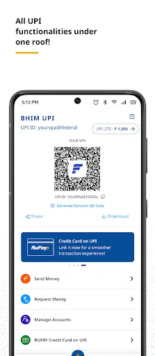 Скриншот 2 — Federal Bank - FedMobile