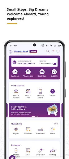Скриншот 3 — Federal Bank - FedMobile