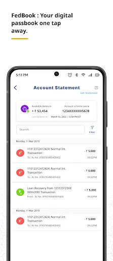 Скриншот 5 — Federal Bank - FedMobile