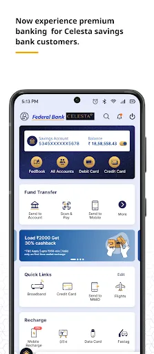 Скриншот 6 — Federal Bank - FedMobile