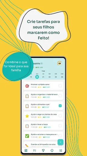 Скриншот 4 — Feito! - Tarefas em Família