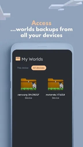 Скриншот 3 — Backup for Minecraft PE