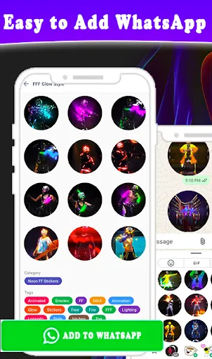 Скриншот 5 — FFF FF Stickers - WAStickerApp