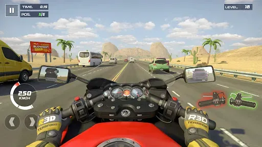 Скриншот 1 — Rider 3D: Гонки на мотоциклах