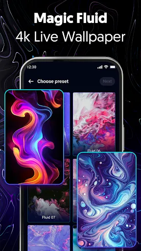 Скриншот 2 — Fluid Wallpaper: Magic Fluids