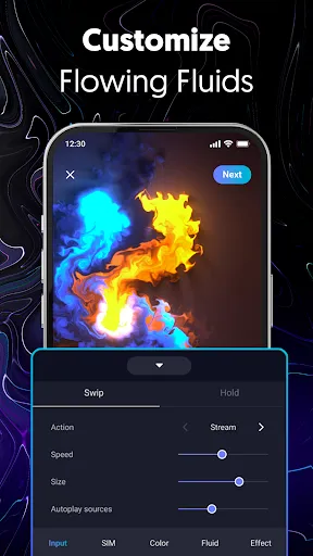 Скриншот 5 — Fluid Wallpaper: Magic Fluids