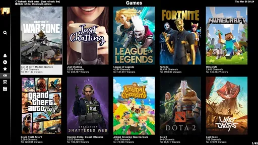 Скриншот 1 — SmartTV Client for Twitch