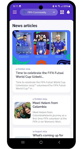 Скриншот 4 — FIFA Volunteer Community