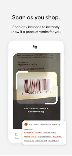 Скриншот 5 — Fig: Food Scanner & Guide