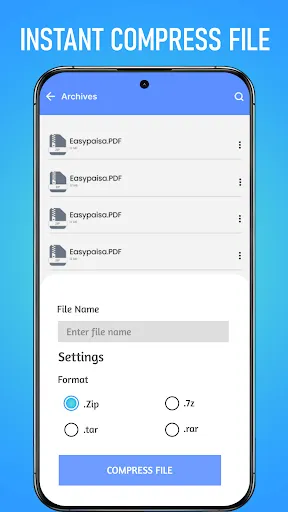 Скриншот 2 — Zip-архиватор для Android