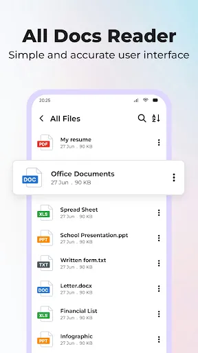 Скриншот 1 — All Documents Reader: PDF Word