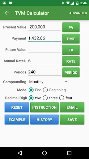 Скриншот 3 — Financial Calculators