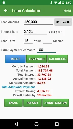 Скриншот 4 — Financial Calculators