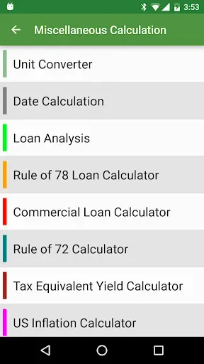Скриншот 8 — Financial Calculators