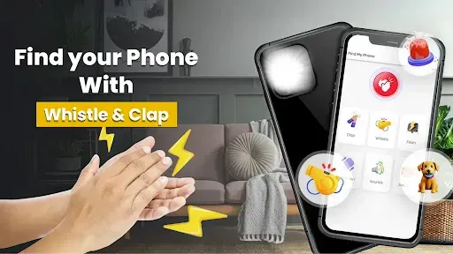 Скриншот 1 — Clap to Find Phone or Whistle