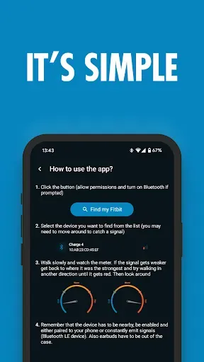 Скриншот 4 — Fitbit Finder: Find my Fitbit